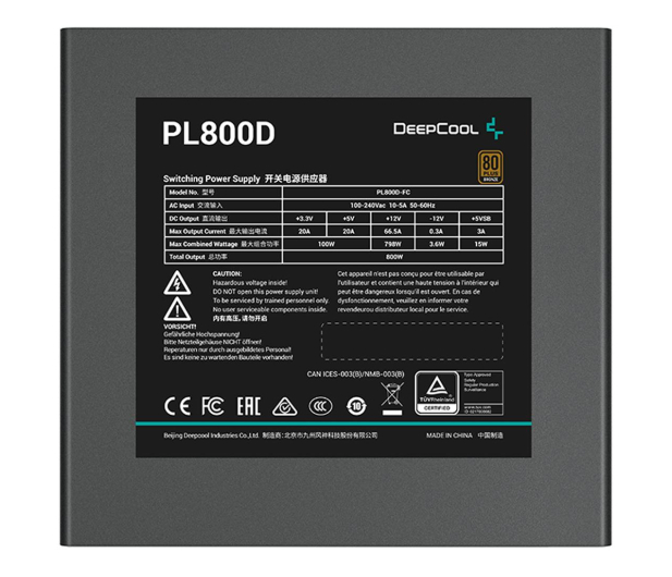 Deepcool PL800D 800W 80 Plus Bronze - 1282479 - zdjęcie 4